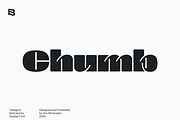Chumb; Bold Quirky Display Font, a Sans Serif Font by Eko Bimantara (Thumbnail 1 of 11)