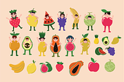 Cute Fruits Vector Illustration, a Food Illustration by Berdansabersama (Thumbnail 2 of 7)
