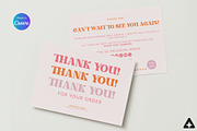 Retro Thank You Business Card Canva, a Marketing Template by Studioxhq (Thumbnail 2 of 4)