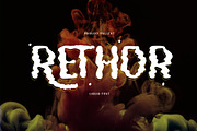 Rethor Liquid Font, a Sans Serif Font by Cut Story (Thumbnail 1 of 9)
