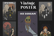Vintage Halloween. Hand draw graphic, an Object Graphic by ma_i_vi (Thumbnail 7 of 12)