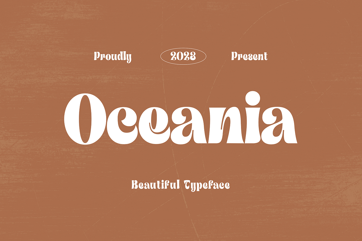 Oceania - Mesmerizing Typeface, a Font by HipFonts (Photo 1 of 10)