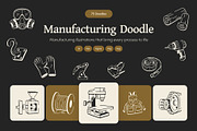 Manufacturing Doodle Icon, an Outline Icon by Vectors Market (Thumbnail 1 of 8)