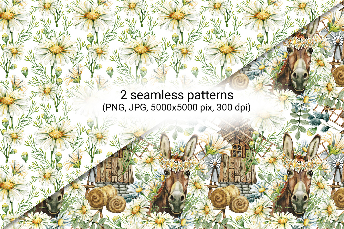 Donkey and windmill clipart, an Animal Illustration by Artmanata (Photo 4 of 11)