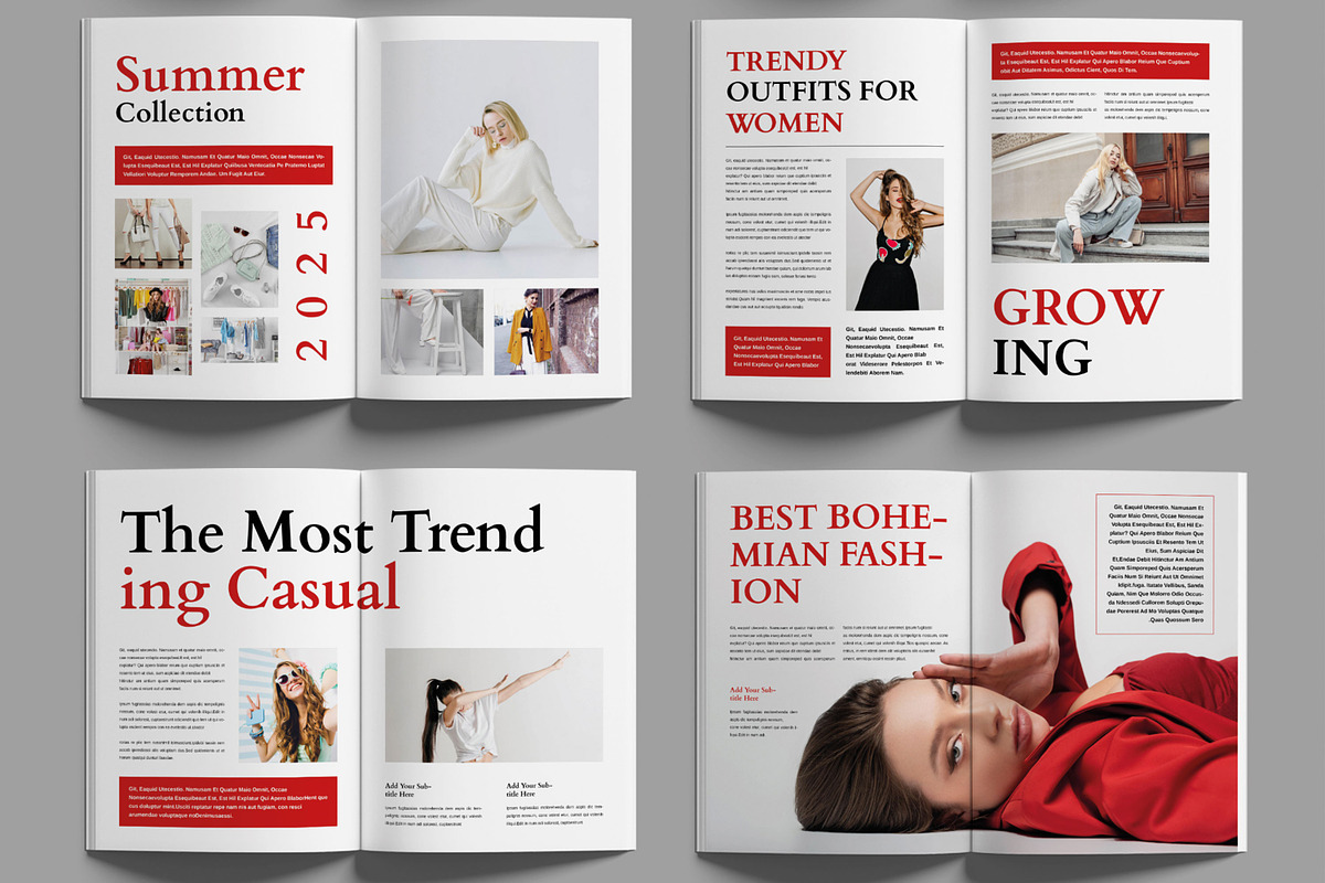 Minimal Magazine Template, a Magazine Template by MightyDesign (Photo 3 of 6)