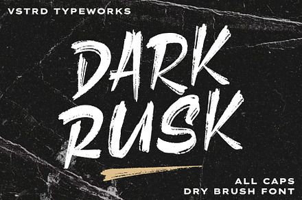 Dark Rusk – Dry Brush Font