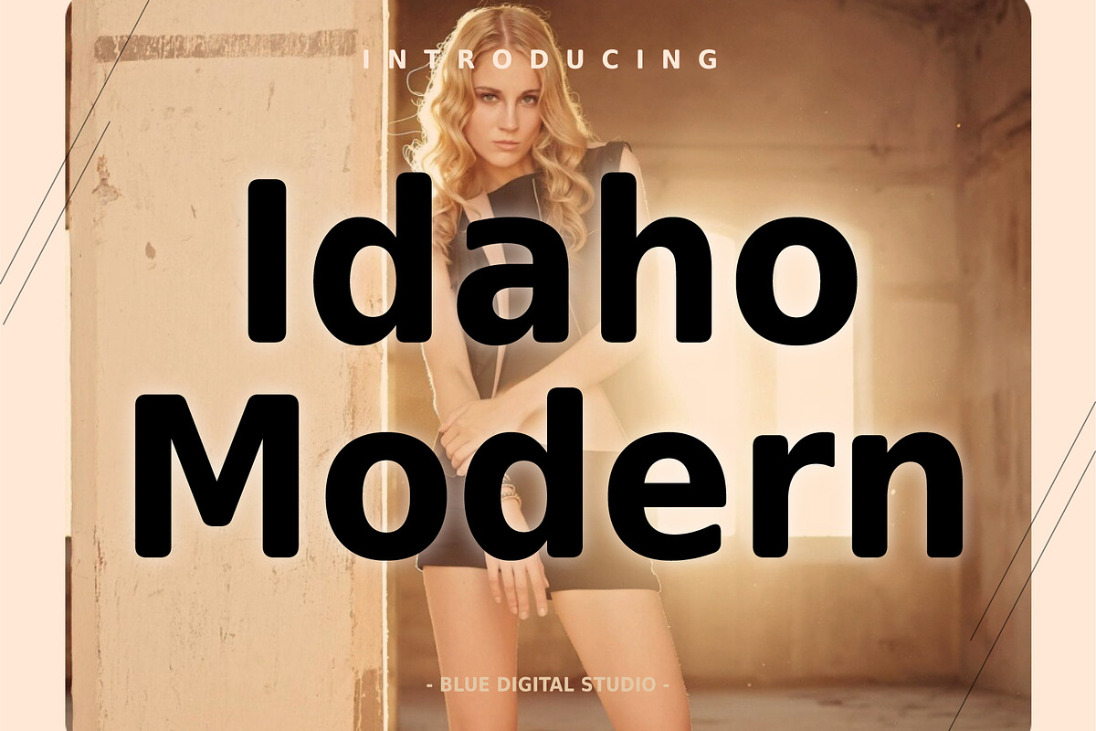Idaho Modern Sans Serif New Font, a Sans Serif Font by Blue Digital Studio (Photo 1 of 8)