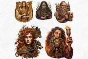 Baltic gods Pantheon clipart Set, a Person Illustration by ThatsDesignArt (Thumbnail 9 of 10)