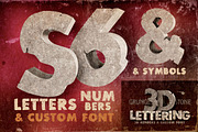 Stone - 3D Lettering + Font, a Font by MIIM (Thumbnail 2 of 5)