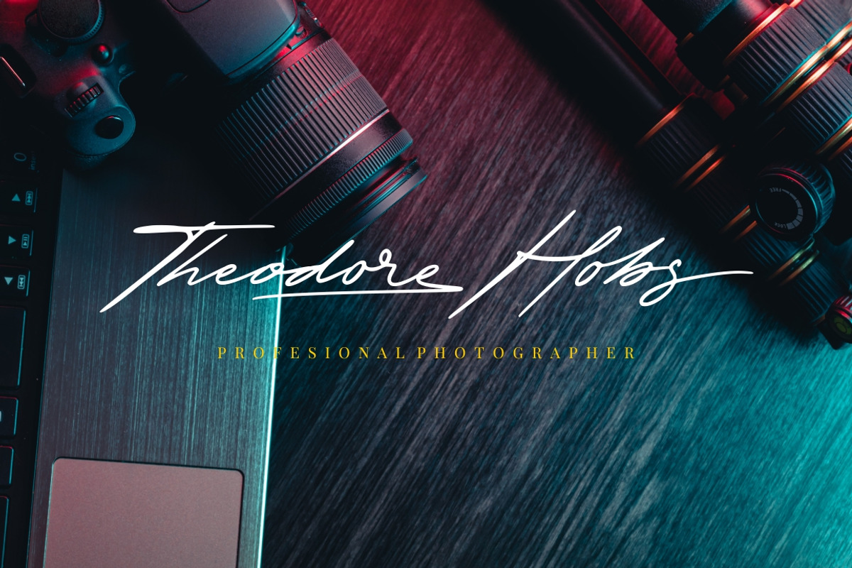The Excited - Signature Font preview 8