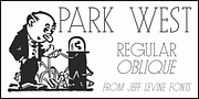 Park West JNL, a Slab Serif Font by Jeff Levine Fonts (Thumbnail 1 of 5)
