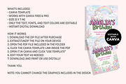 Unicorn Birthday Invitation Template, an Invitation Template by M9 Design (Thumbnail 4 of 4)