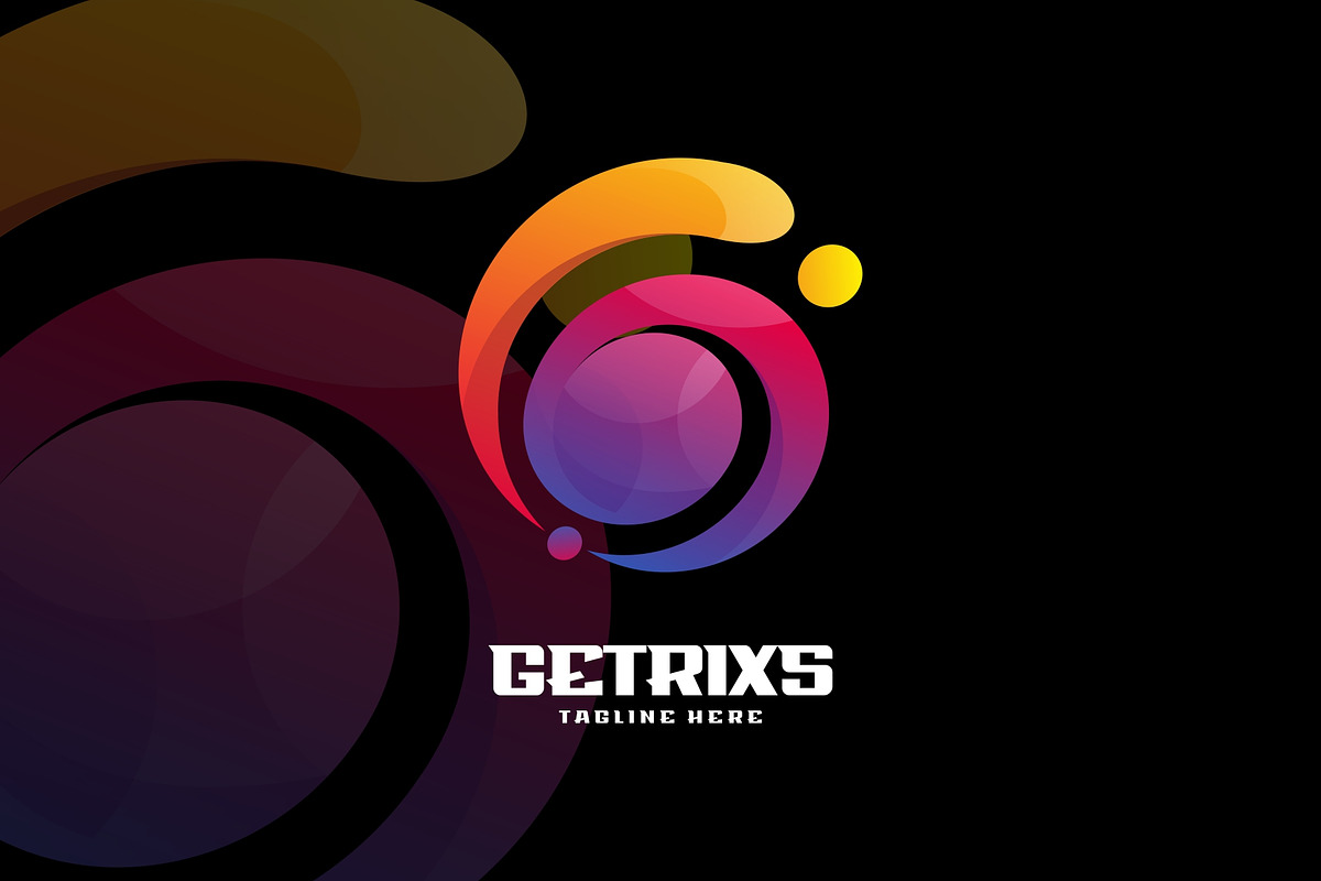 Getrixs Gradient Colorful Style., a Branding & Logo Template by ModalTampang