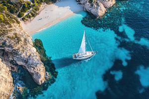 Sailing in a hidden bay, a Photo by Beautiful things