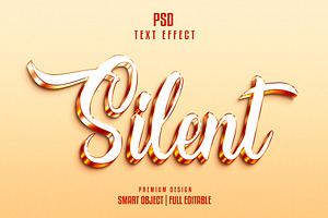 Silent Editable 3d Text Effect