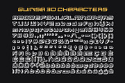 Guinsa 3D, a Sans Serif Font by Craft Supply Co. (Thumbnail 8 of 8)