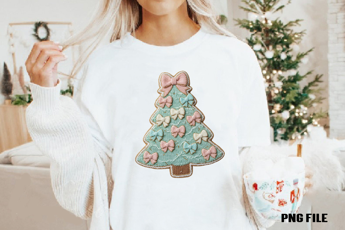 Coquette Crochet Yarn Christmas Tree, an Illustration by DreamCafeArt (Photo 2 of 4)