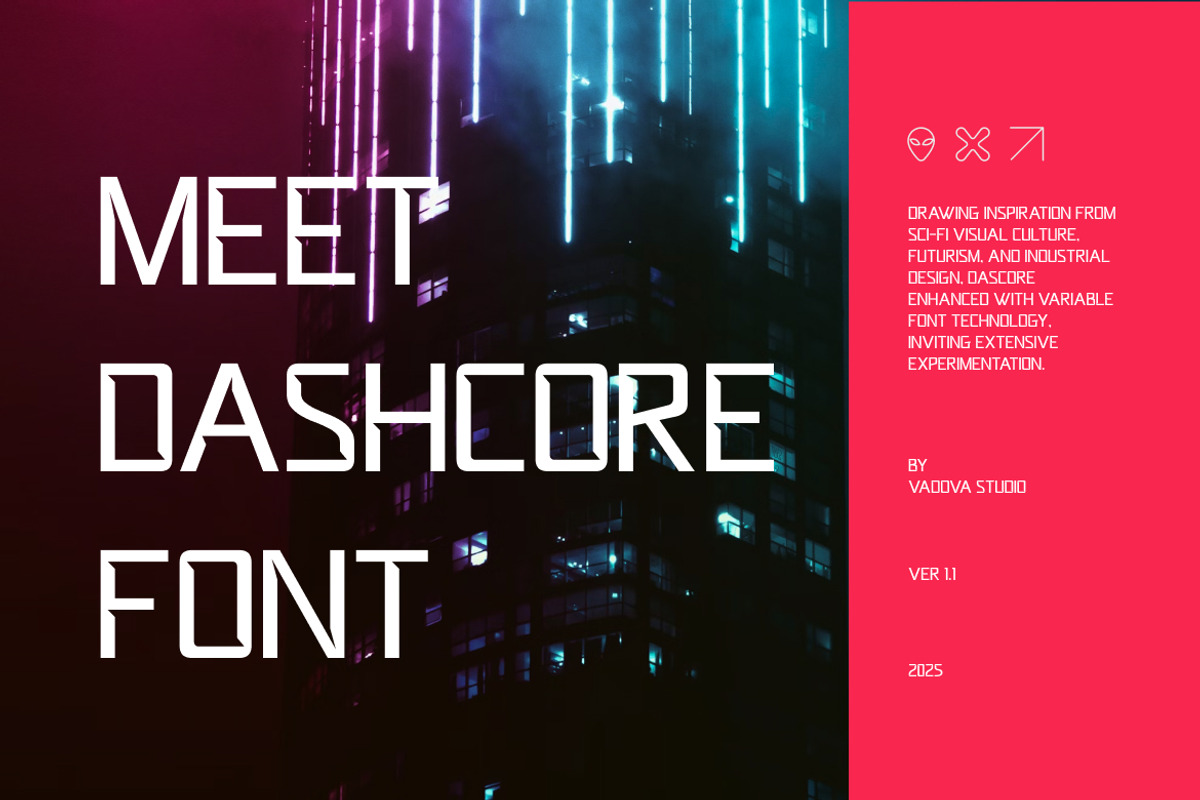 Dashcore Contemporary Sans Font, a Sans Serif Font by Vadovastd (Photo 5 of 7)