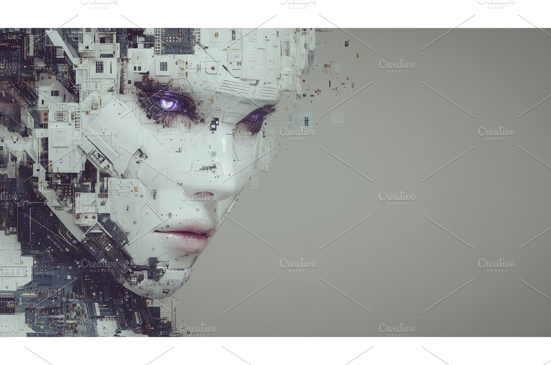 A close-up view of a white female, a Technology Photo by ZinetroN