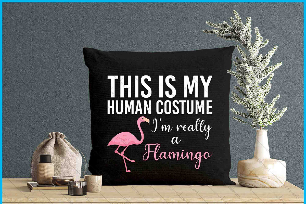 Human Costume Flamingo SVG, an Object Graphic by Creativeusart (Photo 4 of 4)