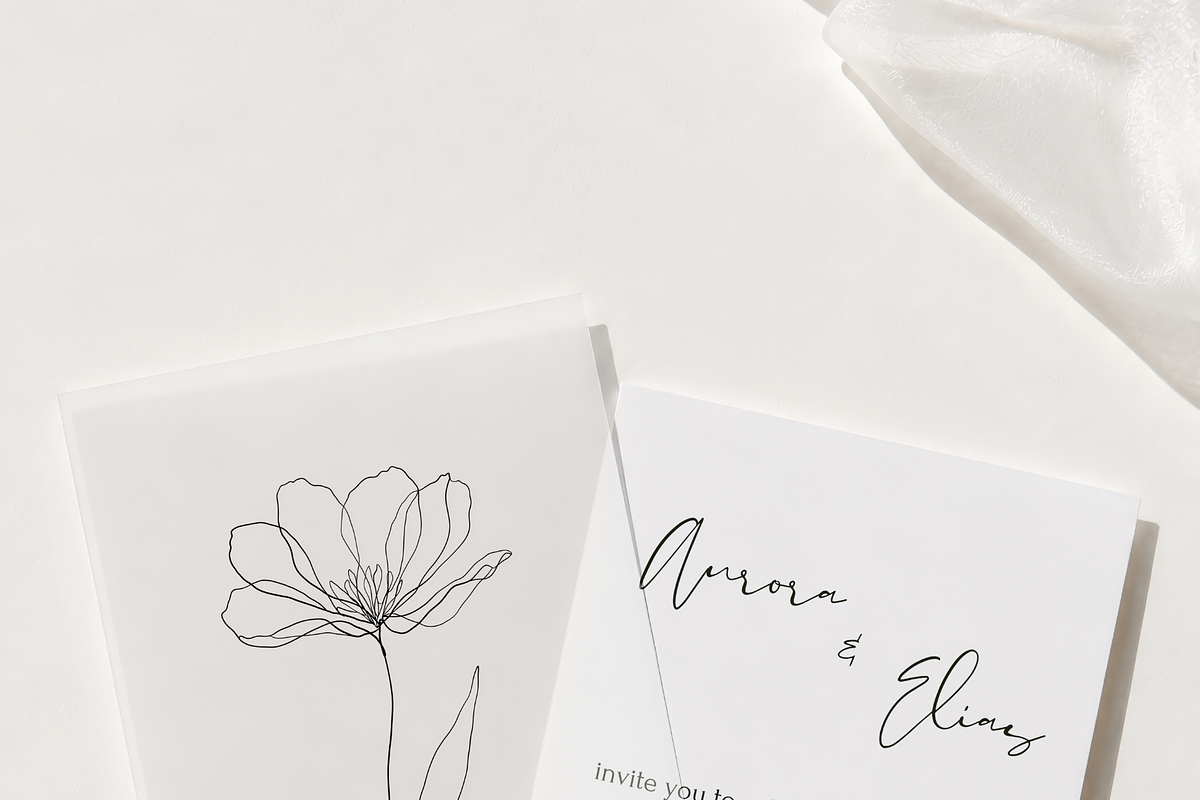 5x7 Wedding Invitation Vellum Mockup, an Advertising Mockup by Serenefeeling (Photo 3 of 6)