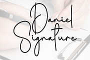 Daniel Signature | Script Font, a Handwritten Font by Scratchones (Thumbnail 1 of 8)