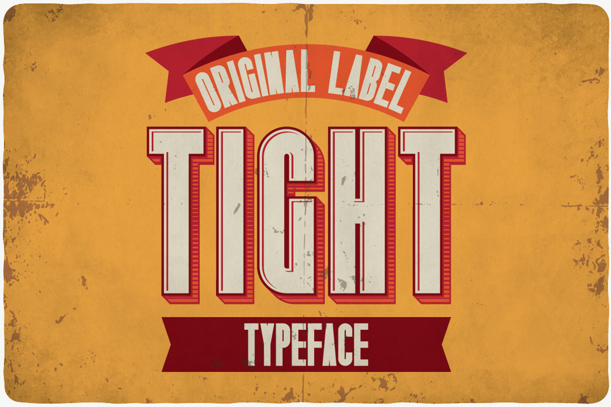 Tight typeface