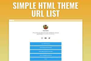 Linky - Easy URL List HTML Template