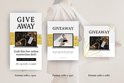 Gold Instagram Post Pack Canva, a Social Media Template by DeeBeeDesign (Thumbnail 9 of 9)