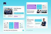 Modern ESG Corporate Report, a Presentation Template by Claymoon Lab (Thumbnail 3 of 7)