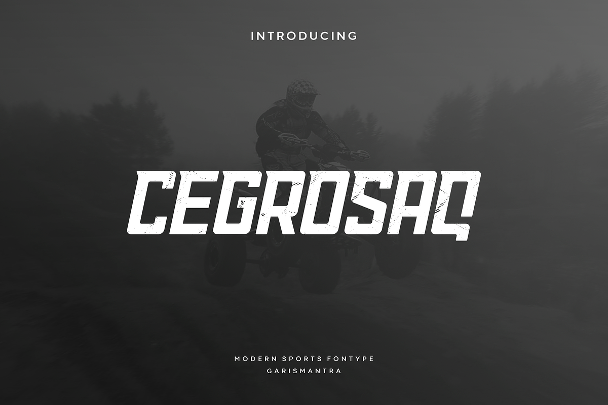 Cegrosaq, a Font by garismantra (Photo 1 of 4)