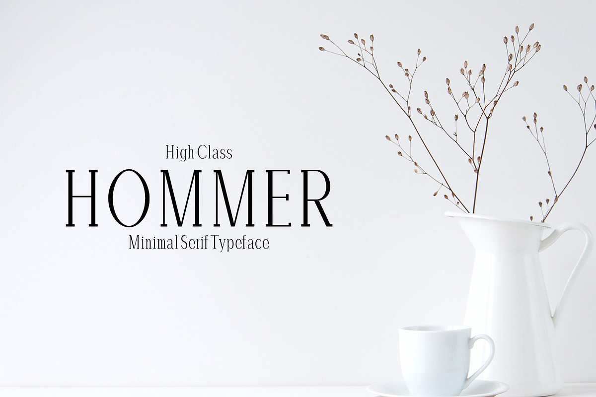 Hommer Minimal Serif Font Family