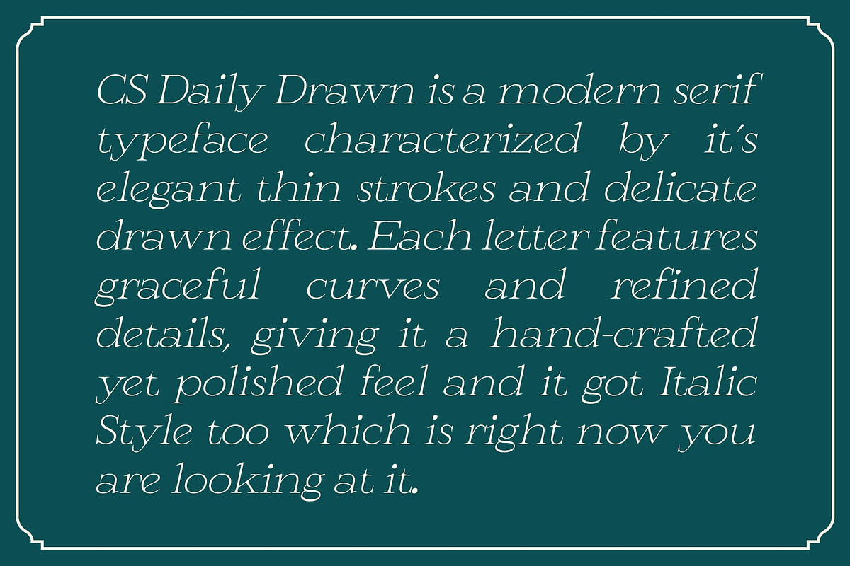 CS Daily Drawn, a Serif Font by Craft Supply Co. (Photo 2 of 8)