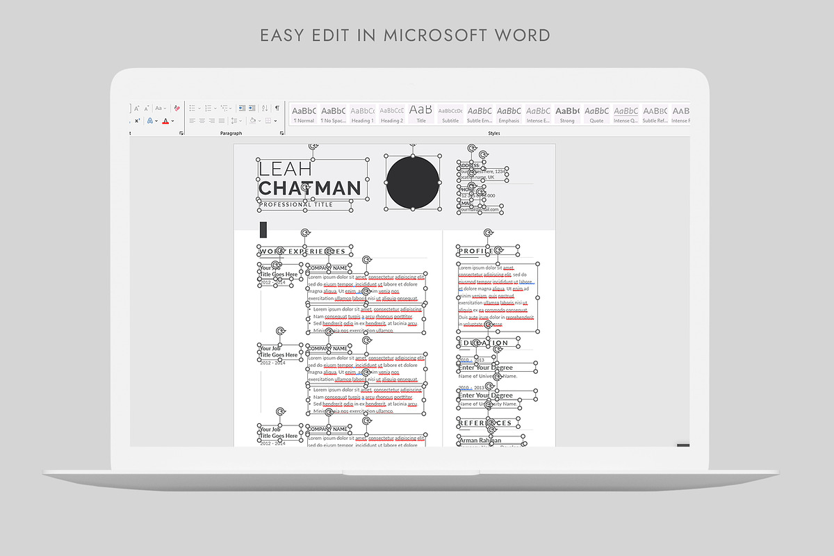 Resume Template, a Resume Template by Pixelpick (Photo 5 of 6)