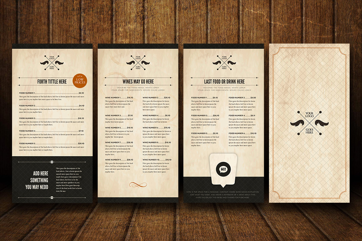 Elegant Food Menu 5, a Brochure Template by Luuqas Design (Photo 4 of 6)