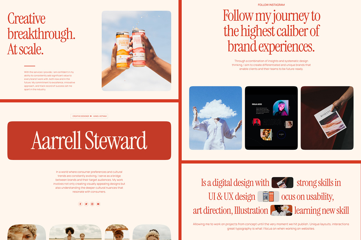 Aarrell Steward - Portfolio Template, an UI Kit Template by Kami Agence (Photo 4 of 5)