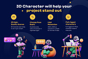 Live Streaming, Podcast 3D Character, a Characters & Person 3D Model by orenjidesign (Thumbnail 2 of 8)