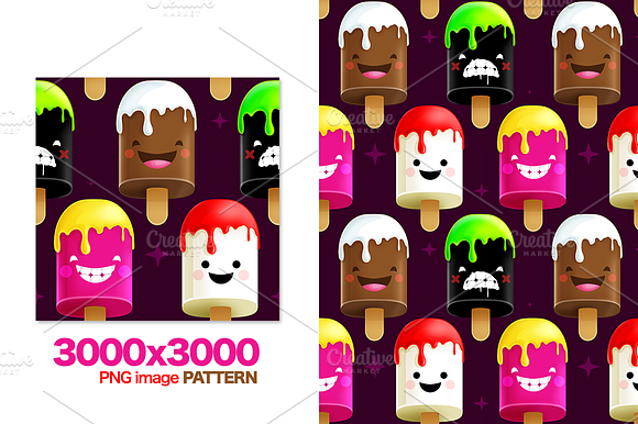 Freaky Ice-Creams Pattern preview 4