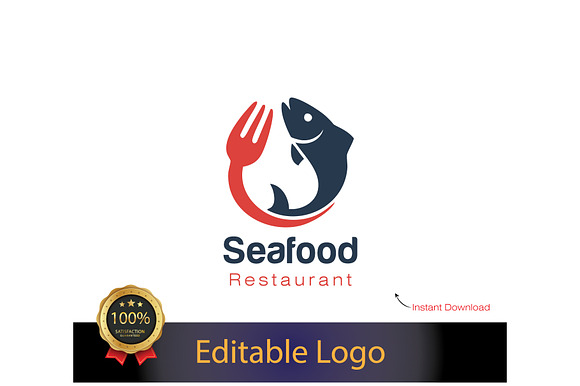 Fish & Seafood Restaurant Logo preview 8