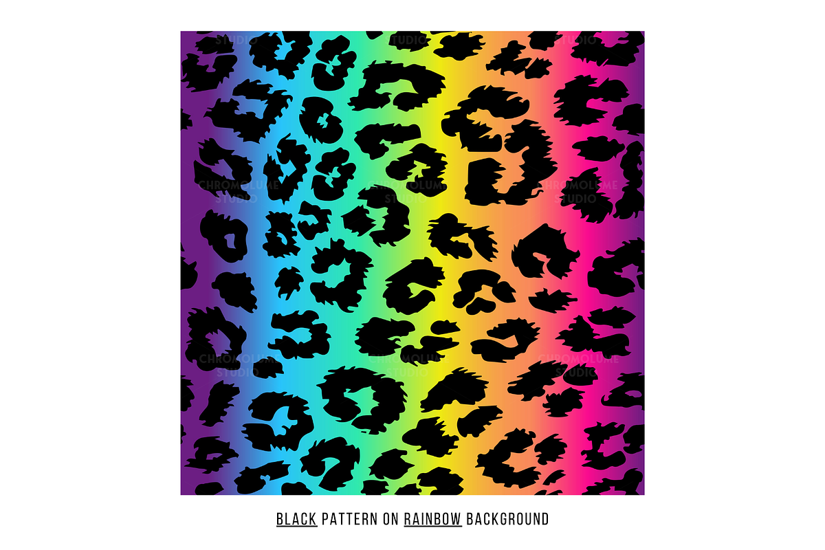 Rainbow Animal Print Digital Paper, a Pattern Graphic by Chromolume Studio (Photo 31 of 39)