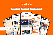 Pulse - News Portal Design Template, an App Template by productype1 (Thumbnail 1 of 5)