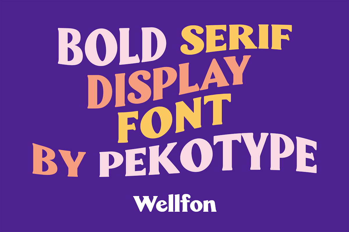 Wellfon - Modern Retro Serif Font, a Serif Font by Pekotype (Photo 3 of 11)