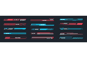 Racing car stripe decal. Dynamic, an Illustration by winwin.art