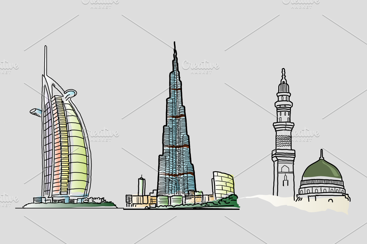 27 Landmarks, an Illustration by Jadugar Design Studio (Photo 11 of 13)