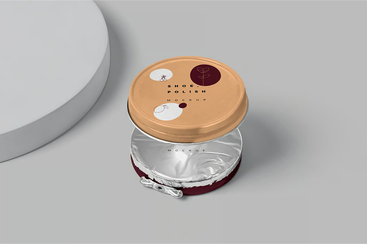 Shoe Polish Tin Mockups, a Product Mockup by megostudi0 (Photo 2 of 6)
