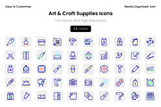 Art & Craft Supplies Icons, a Solid Icon by Wencory (Thumbnail 1 of 2)