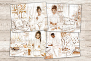 Neutral Autumn Junk Journal Kit, a Person Illustration by GlamArtZhanna (Thumbnail 7 of 10)
