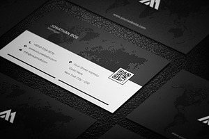 Minimal Corporate Business Card, a Business Card Template by Saman Osama