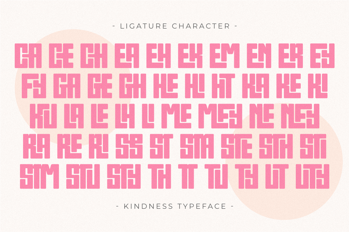 Kindness - Modern Sans Display Font, a Sans Serif Font by Pian45 Studio (Photo 8 of 8)