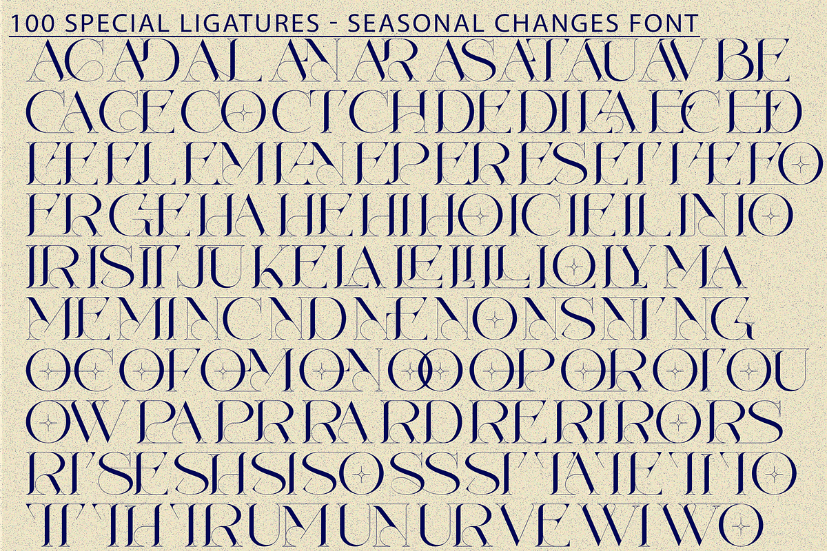 Seasonal Changes - Luxury Font, a Font by 177Studio (Photo 7 of 8)